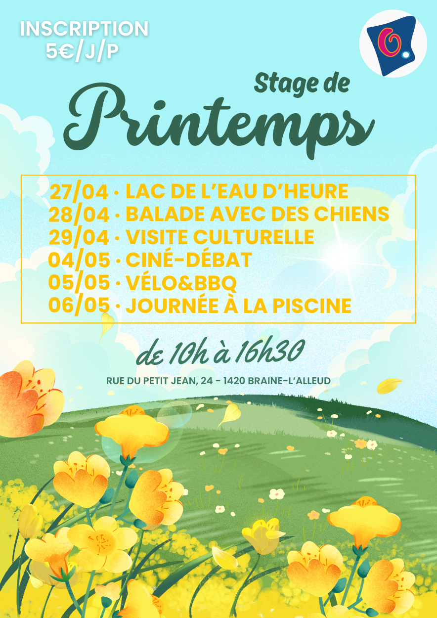 Flyers Stage de printemps 2026 Group'Ados